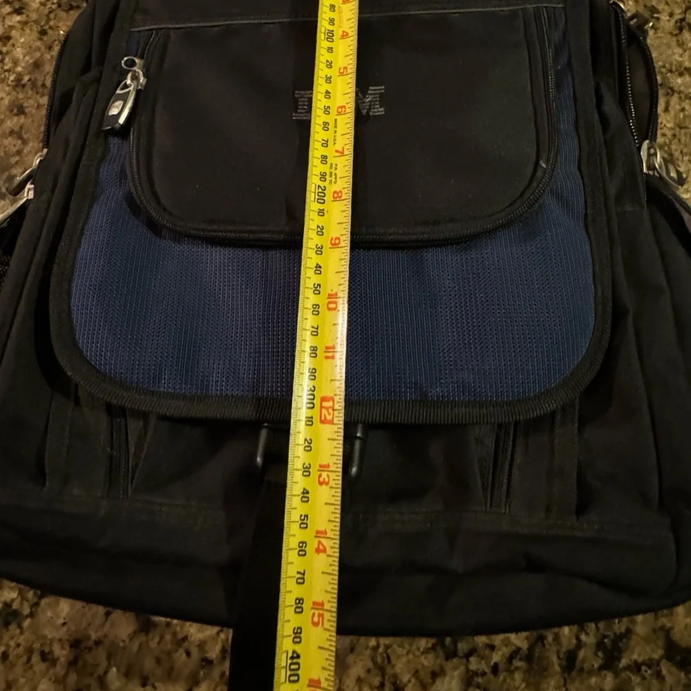 Vintage Blue Black IBM Computers Laptop Briefcase Attaché Bag RARE Geek Nerd